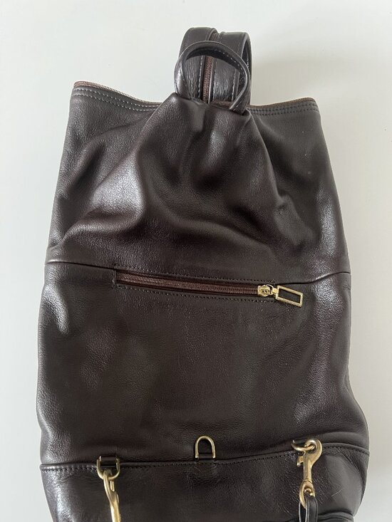 NWOT Chris Gurdal Convertible Leather Backpack Bag